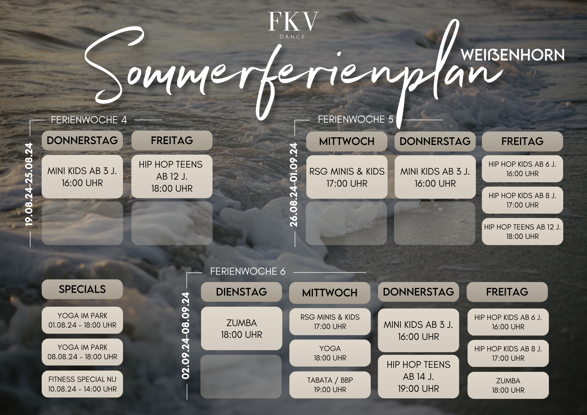 Sommerferienplan Weißenhorn